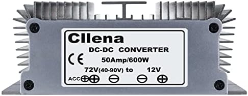 Cllena 40-90 V to 24 V Waterproof Voltage Regulator – High-Performance 10 A Buck Converter for Golf Carts and LED Lighting – Reliable Power Management for Outdoor Applications and Enhanced Device Longevity
