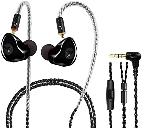 High-Fidelity Dual Driver In-Ear Monitor Headphones | Noise-Canceling Wired Earbuds with Detachable Cable | Premium Sound for Musicians, Singers, and Audiophiles (Black) – Ultimate Comfort and Customization