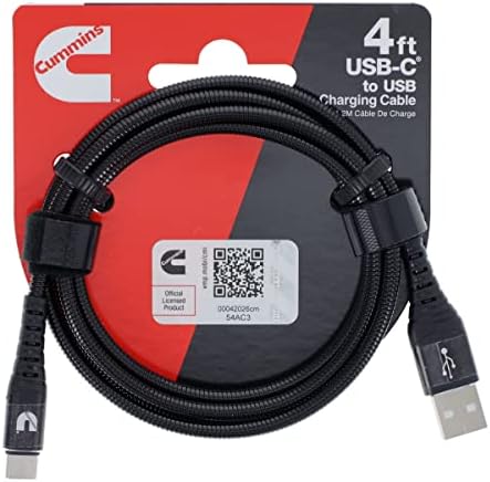 Cummins 8 ft Metal Braided Type C Charger Cord – Durable Android Compatible USB Cable for High-Speed Charging and Ultimate Flexibility