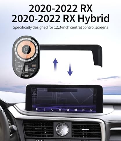 Lexus RX/RX Hybrid 2020-2022 Premium Wireless Charging Phone Holder – 360° Rotating Magnetic Mount for Effortless Hands-Free Navigation & Enhanced Charging Efficiency – Sleek Design for Modern Drivers – Ultimate Car Accessory for Seamless Connectivity