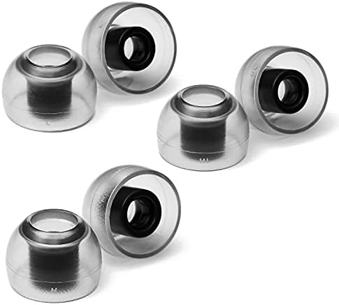 Upgrade Your Audio Experience with AZLA Sedna Earfit Crystal Standard Earbud Tips – Superior Noise-Canceling Silicone Eartips Compatible with Shure, Sony, Beats, Sennheiser, Jabra, and JBL (M/ML/L) for Perfect Comfort and Enhanced Sound Quality