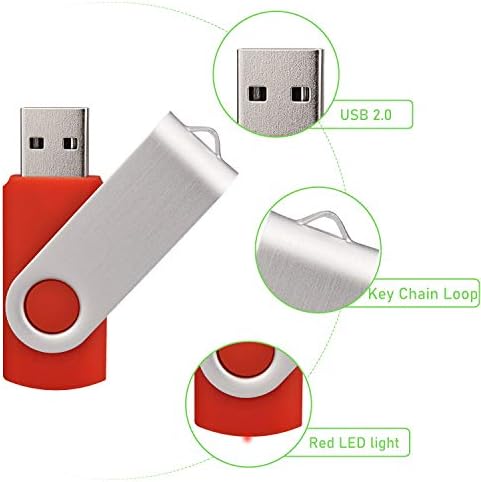Maximize Your Data Storage with Our 10-Pack of 16 GB Swivel USB Flash Drives – Multi-Color Memory Sticks with LED Indicators for Fast File Sharing and Reliable Backup Solutions, Perfect for On-the-Go Professionals and Students
