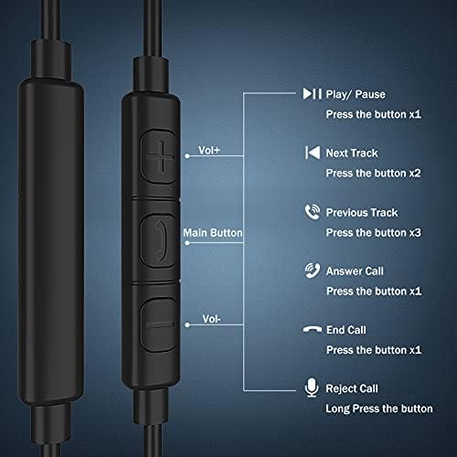 Premium USB C Noise-Cancelling Earbuds with Microphone – High-Fidelity In-Ear Headphones for Samsung Galaxy S24/S23/S22 Ultra, Google Pixel, i Pad Pro, and More – Ergonomic, Tangle-Free Design for Uninterrupted Audio Experience and Enhanced Compatibility