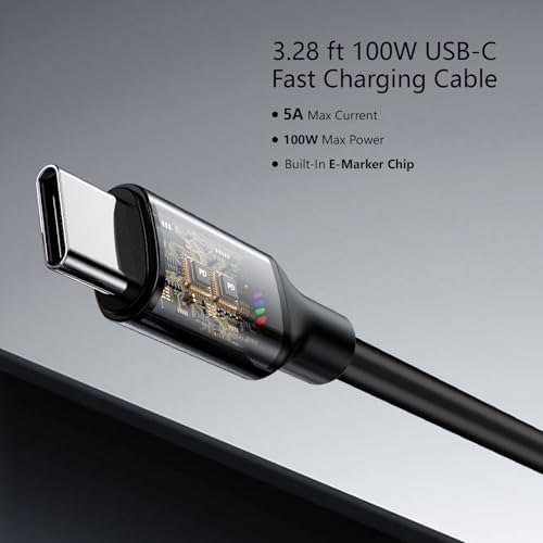 65 W Dual-Port USB C Wall Charger with Foldable Plug & 2.28 ft Cable – Ultimate Fast Charging Solution for i Phone 16/15 Pro Max & Samsung Galaxy – Portable Power Anywhere, Anytime