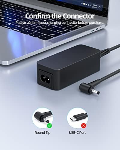 Asus Chromebook C202 Charger – 33 W AC Adapter with UL Certification for Optimal Safety & Compatibility – Perfectly Fits C202 S, C202 SA, C202 SA-YS02, C202 SA-YS01 (Not for 40 W C202 SA-YS04) – Reliable Power Supply with Fast Charging and 30-Day Hassle-Free Returns