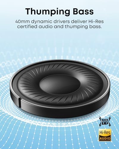 Unleash Your Sound: Anker Q20 i Wireless Over-Ear Headphones with Advanced Noise Cancellation, 40-Hour Battery Life, and Customizable Audio Profiles – Immerse Yourself in Hi-Res Audio with Deep Bass and Transparency Mode for Ultimate Comfort and Clarity