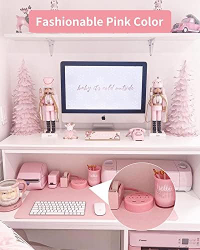 Stylish 25 ft Rose Pink Extension Cord by NTONPOWER – Flat Plug Power Strip with 3 AC Outlets & 2 USB Ports, Versatile Wall Mount Charging Station for Home, Dorm, or Office – ETL Certified for Enhanced Safety and Performance
