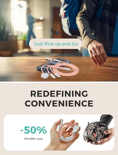 Versatile 3-in-2 USB C Charging Cable for Apple Watch and i Phone – 4 FT Multi-Device Fast Charger Compatible with Apple Watch Ultra/SE/10/9/8/7/6/5/4/3/2/1 & i Phone 16/15/14/Galaxy S23 – Lightweight Travel Essential for Efficient Power-Up Solutions