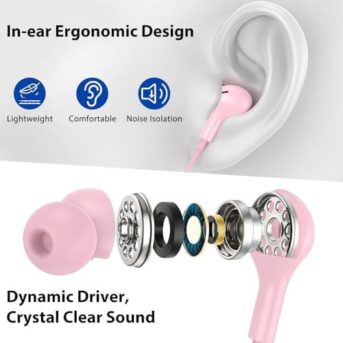 Enhance Your Audio Clarity: Advanced USB Wired Earbuds with 7.5 FT Cord, Noise-Canceling Mic, and Magnetic Storage – Ideal for Zoom Calls, Gaming, and Mac Book Pro Connectivity – Comfort Meets Performance