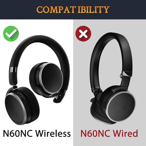Upgrade Your AKG N60/N60 NC Wireless Experience with SOULWIT Cooling Gel Earpads – High-Density Noise Isolation Foam Cushions for Ultimate Comfort – Perfect Fit for Wireless Models – Enhance Sound Quality and Enjoy Long Listening Sessions Without Distractions – Durable CG Black Design for Lasting Performance