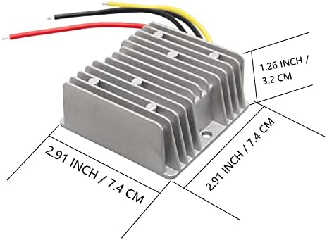 High-Performance Waterproof DC-DC Step Down Converter for Golf Carts – 24 V Power Transformer with 20 A Output (30 V-60 V Input) – Efficient Voltage Regulator Module for Enhanced Reliability and Compatibility with Outdoor Equipment