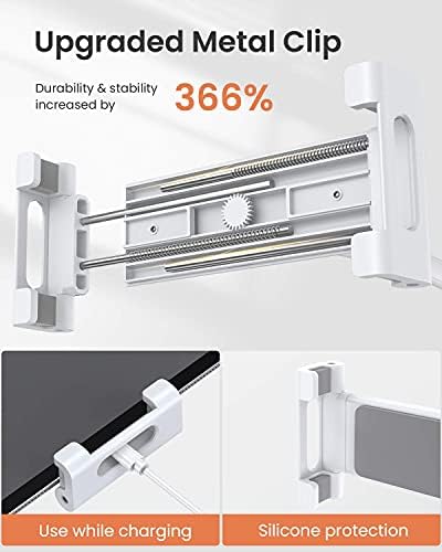 Versatile Adjustable Tablet Stand by LISEN – Ergonomic Holder for 4.7-13” Devices with Thick Cases – Hands-Free Viewing Solution for Home & Office – Lightweight, Portable Design with Durable Non-Slip Base for Enhanced Comfort & Stability