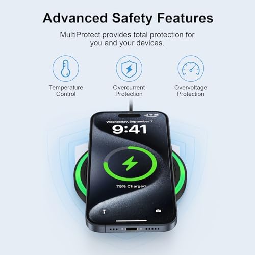 Ultra-Fast 15 W Wireless Charger Pad for Google Pixel & Samsung Galaxy Devices – Sleek Charging Mat with Enhanced Compatibility, Overheating Protection, and LED Status Indicator for Effortless Power Management – Perfect for Pixel 9, 8, 7, S25 Ultra, S24 FE, and More