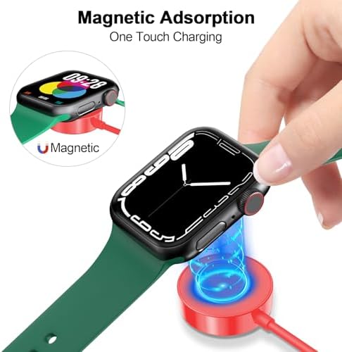 Magnetic Fast Charging Cable for Apple Watch – Portable 1.6 FT Wireless Charger Compatible with All i Watch Series Ultra/10/9/8/7/6/SE/SE2/5/4/3 – Quick Connection & Enhanced Durability for Effortless Charging