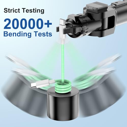 USB C to C Charging Cable 10ft, 60W Fast Type C to C Charger Cord Long for Apple iPhone 15 Pro Max/16 Pro/15 Plus/15 Pro, MacBook Pro 2021/2020/2019/2018,iPad 12.9/11 inch/Mini/Air 5/4,Samsung-Red – Enhanced Compatibility and Speed