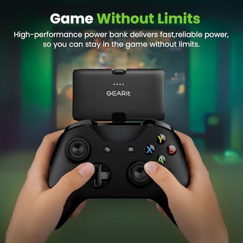 Ultra-Portable 5000 m Ah Power Bank – Dual Output Mini Charger with Integrated USB-C & Lightning Connectors for Effortless Charging of i Phone 15/16 & Android Devices – High-Speed Power Delivery, LED Indicator, and Kickstand for Travel Efficiency