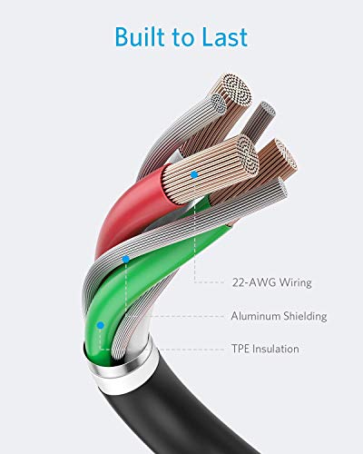 Powerline II Lightning Cable by Anker – MFi Certified 3 FT USB Charging & Sync Cord for i Phone 11, SE, Xs, XR, and More – Durable, High-Speed Data Transfer, Tangle-Free Design for Everyday Convenience and Travel