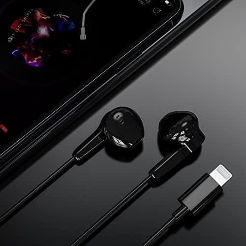 Lightning Connector Earphones for i Phone – MFi Certified Wired Earbuds with High-Fidelity Audio, Microphone, and Volume Control for Crystal-Clear Calls – Compatible with i Phone 13/12/11 Pro Max/Xs Max/XR/X/7/8 Plus – Ultimate Comfort and Durability for Everyday Use