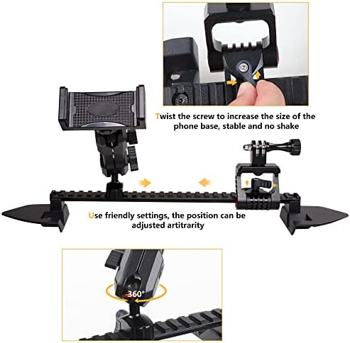 BESTAOO Dash Mount Phone Holder for 2018+ Jeep Wrangler JL & 2020+ Gladiator JT & 2021 Ford Bronco – Innovative Single Ball Design for Picatinny Rail Compatibility, Secure and Adjustable Phone Mount for Enhanced Driving Safety and Convenience