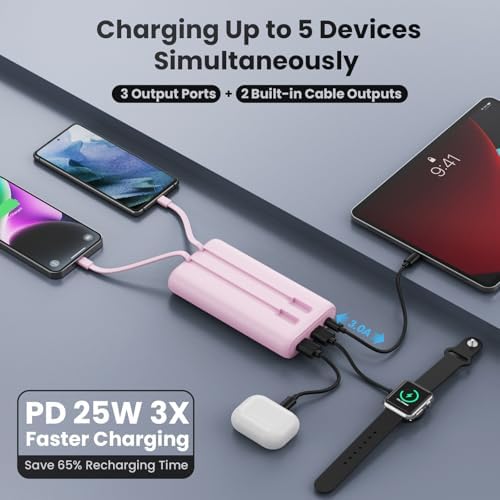 High-Capacity 25,800 m Ah Portable Charger Power Bank – Fast USB C Charging with Intelligent Smart IC, 3 USB Ports for Multi-Device Support – Ideal for i Phone 16/15/14, Galaxy, & Android – Reliable Power On-the-Go