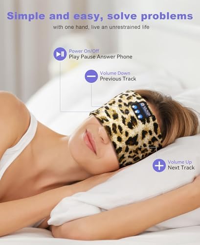 Ultimate Bluetooth 5.4 Sleep Headband Headphones – Designed for Side Sleepers, Unmatched Comfort for Active Lifestyles, Superior Sound Quality, Ergonomic Fit for Enhanced Relaxation, Ideal Tech Gift for Music and Podcast Enthusiasts