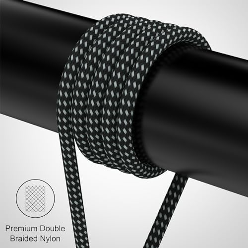 Ultra-Fast 100 W USB C to USB C Magnetic Charging Cable Duo (5 ft) – Right Angle Design for Effortless Device Connectivity, 5 A Power Delivery for Mac Book Pro/Air, i Phone 16/15 Pro, Galaxy S23 – Durable and Convenient Charging Solution for Home and Travel