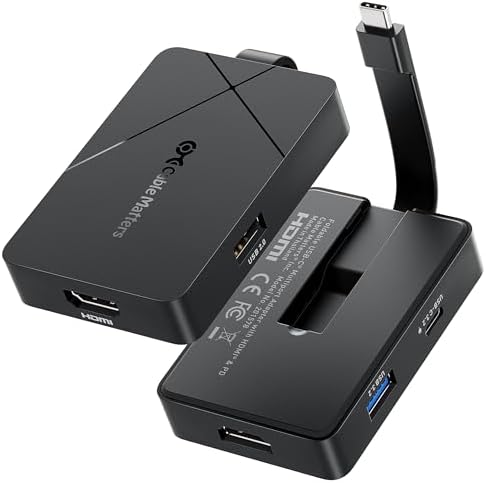 Maximize Your Microsoft Surface Potential with the Cable Matters 4-in-1 USB C Hub – Ultimate HDMI 4 K@60 Hz Adapter, 100 W Power Delivery, and 10 Gbps Data Transfer for Professionals on the Go – Your All-in-One Connectivity Solution for Seamless Productivity and Stunning Visuals