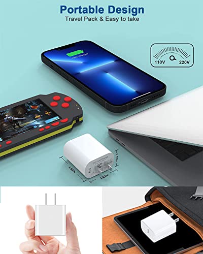 Super Fast i Phone Charger Bundle – 10-Foot MFi Certified USB-C to Lightning Cable with High-Power Charging Block for Instant Compatibility with i Phone 14/14 Pro Max/14 Plus/13/13 Mini/12/11/X/XR/SE & i Pads – Unmatched Speed & Durability for Effortless Charging on the Go