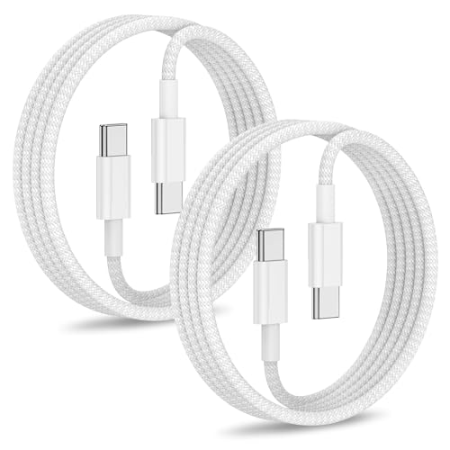 Dual-Pack 10 ft USB to USB C Cable for i Phone 16/15 – High-Speed Fast Charging Nylon Braided Cord for i Pad, Mac Book, and Samsung Devices – Ultimate Durability and Enhanced Compatibility