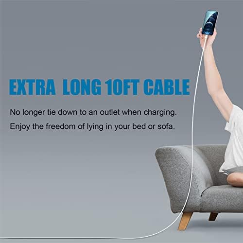 Rapid Charge i Phone Power Adapter – 20 W USB-C Wall Charger with 6 FT Lightning Cable, Optimized for i Phone 14 Pro Max/13 Mini/12/11/XS/Max/XR/X/8 Plus/SE and i Pad – Unmatched Speed and Versatility for On-the-Go Charging Solutions