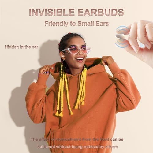 Ultra-Compact Bluetooth Invisible Earbuds for Sleep – Discreet Noise-Cancelling Mini Headphones Perfect for Side Sleepers and Work – Enhanced Comfort and Connectivity Features for an Immersive Audio Experience