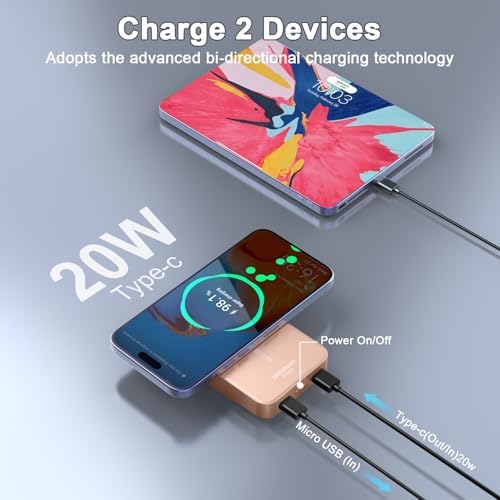 10000 m Ah Portable Power Bank with PD15 W Fast Charging – Versatile 4 Outputs & 3 Inputs, Built-in Type-C & USB-A, Ideal for i Phone 16/15 Pro/Max & Samsung S22/S21 – Ultimate Travel Companion for On-the-Go Charging Solutions