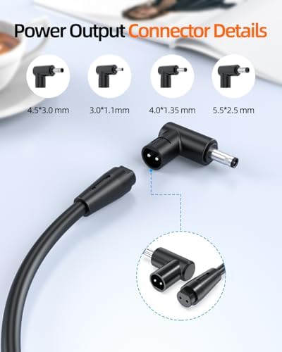 Asus Certified Laptop Charger – 65 W/45 W/33 W Round Connector for Vivobook, Zenbook & Chromebook – UL Safety Approved for Enhanced Performance & Compatibility – Hassle-Free 30-Day Replacement & 12-Month Warranty with 24/7 Support