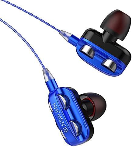 Premium Wired Earphones with Microphone for Active Lifestyles – Noise Cancelling In-Ear Headphones with Deep Bass Stereo Sound for Workouts, Gaming, and Clear Calls (Black) – Versatile Compatibility and Ergonomic Comfort