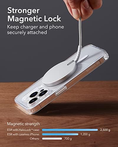 ESR Mag Safe 15 W Wireless Charger – Dual USB-C Charging Pad for i Phone 16 Pro Max, 16 Pro, 16, 16 Plus, 15, 14, 13, 12, and Galaxy S25 – Sleek Desert Titanium Finish – Effortless Magnetic Alignment for Air Pods Pro/3/4 – High-Speed Charging & Enhanced Device Compatibility