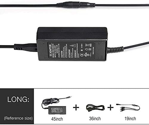 12 V 5 A UL Listed Power Supply with 4-Way Splitter Pigtail Cable – Ultimate Adapter for CCTV Surveillance and LED Lighting Solutions – Reliable Performance & Enhanced Device Compatibility for Security Systems