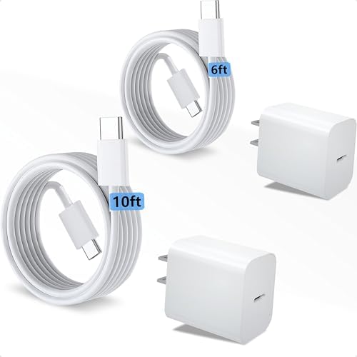 High-Speed USB C Charger for Apple i Pad Pro 12.9/11″ & i Phone 16 – Enhanced 10 ft USB C to C Cable, Fast Charging Block for i Pad 10 th Gen, Air 4 th/5 th, Mini 6 th/7 th – Ultimate Compatibility & Efficiency for On-the-Go Power Solutions