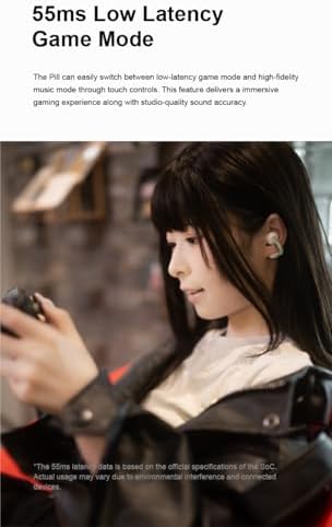 Moondrop Pill Open Ear Headphones: Premium Wireless IPX4 Ear Clip Earbuds for Gamers and Active Lifestyles | Ultimate Comfort with Enhanced Connectivity, Immersive Sound, and Ambient Awareness in Sleek Black Design