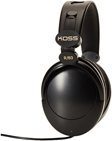 Koss R-80 Over-Ear Headphones – Studio-Quality Sound with Premium Noise Isolation for Audiophiles and Gamers | Lightweight Comfort & Broad Device Compatibility for Unmatched Audio Experience