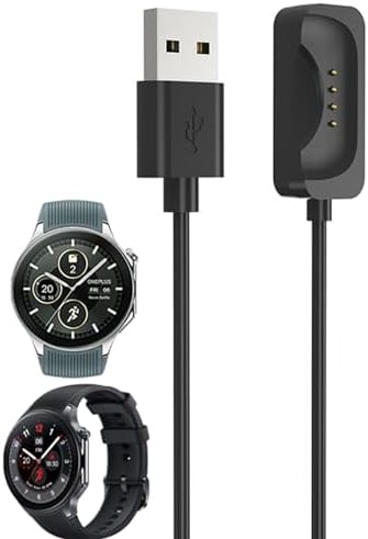 MOTONG Ultra-Light Portable USB Charging Dock for One Plus Watch 2 – High-Speed Replacement Charger with Advanced Overcharge Protection and Premium Durability for Effortless Charging Convenience