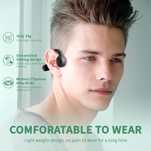 Revolutionize Your Swim: Bluetooth 5.3 Bone Conduction Headphones with 8 GB MP3 Storage – IPX8 Waterproof Open Ear Design for Ultimate Audio Enjoyment and Safety During Workouts