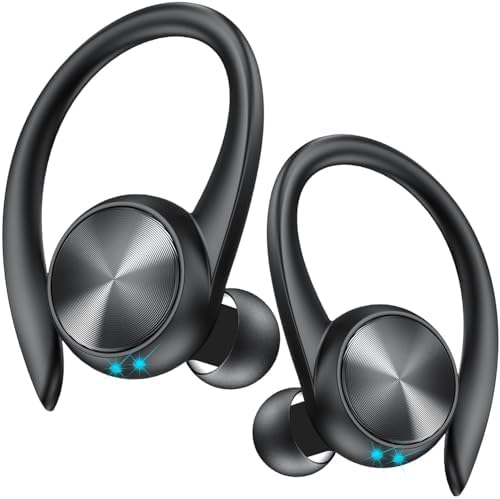 Elevate Your Audio Experience with Game Xtrem Bluetooth 5.3 Wireless Earbuds – Unmatched 60-Hour Battery Life, Deep Bass Sound for Total Immersion, and IPX7 Waterproof Design – Tailored for Active Lifestyles with Secure Over-Ear Hooks for Ultimate Stability and Enhanced ENC Microphone for Clear Calls – Ideal for Fitness Enthusiasts, Runners, and Daily Use.