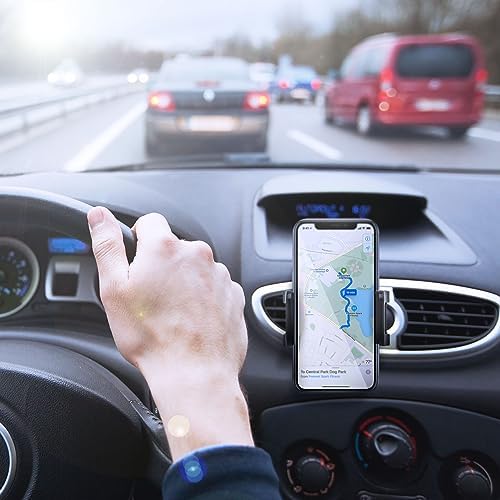 Ultimate Bracketron Car Phone Holder – Versatile Trip Grip Mount for Dashboard & Air Vent with 360-Degree Rotation, One-Handed Release for i Phone, Samsung & Android – Secure, Stylish, and Convenient Driving Companion