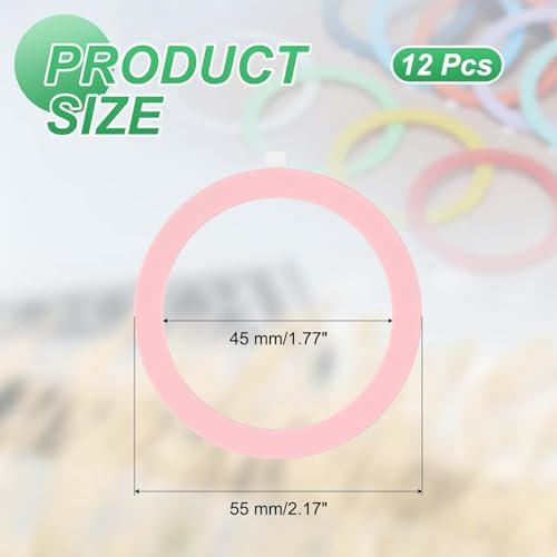 Universal Magnetic Adapter Ring Kit – 12 Ultra-Thin Yellow Metal Stickers for Enhanced Phone Case Compatibility and Wireless Charging Efficiency – Secure Adhesive Solution for Magnetic Mounts and Accessories – Easy Installation for Maximum Grip and Stability