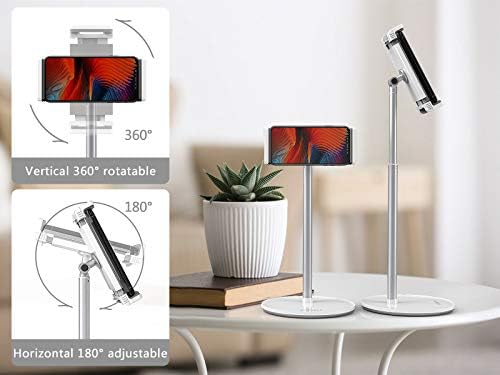Ergonomic Aluminum Tablet Stand for i Pad Pro, Mini, Air & Surface Pro – Adjustable Multi-Angle Holder for 4.7” to 13” Screens – Lightweight & Portable Dock for Enhanced Comfort and Productivity