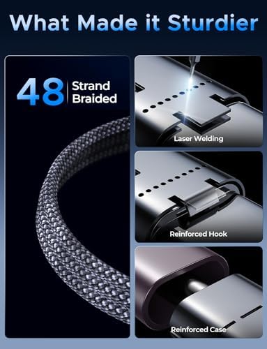 Versatile 3-in-2 USB C Charging Cable for Apple Watch and i Phone – 4 FT Multi-Device Fast Charger Compatible with Apple Watch Ultra/SE/10/9/8/7/6/5/4/3/2/1 & i Phone 16/15/14/Galaxy S23 – Lightweight Travel Essential for Efficient Power-Up Solutions