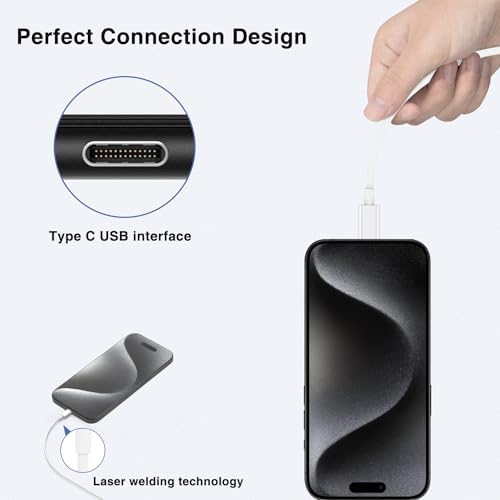 Elevate Your Charging Experience with the 20 W USB-C Power Adapter & 10 ft Type C Cable – Perfectly Engineered for i Phone 16/15, i Pad Pro, and Air Pods – Compact Wall Charger for Accelerated Power Delivery and Unmatched Portability – Superior Charging Speed for All Your Apple Devices on the Go