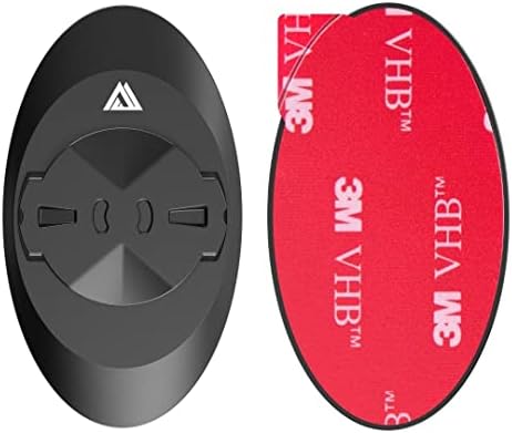 KOM Cycling Edge Universal Smartphone Mount Adapter – Securely Attach Your Device to Any Bike with Innovative Quarter-Turn Design for Effortless Navigation and Music Control – Durable Adhesive Compatibility for All Cycling Enthusiasts