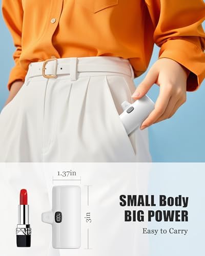Ultra-Compact 5000 m Ah Mini Power Bank – 20 W Fast Charging Portable Charger for i Phone & Android – Lightweight Travel Essential with PD Compatibility & Smart Protection – Perfect for Short Trips, Camping, and Everyday Use
