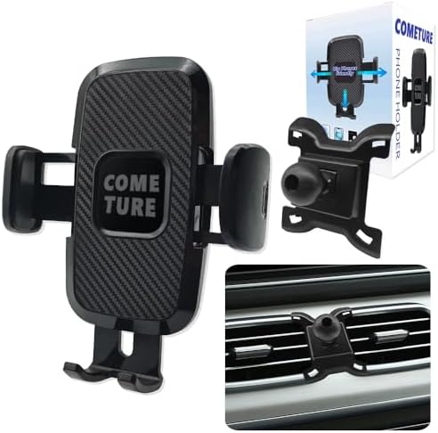 COMETURE Mercedes Benz Car Phone Holder Mount – Universal Smartphone Cradle for GLE Class (GLE-20-24) with Adjustable Viewing Angles and Tool-Free Installation – Elevate Your Driving Experience with Premium Interior Accessories for Navigation and Hands-Free Calls